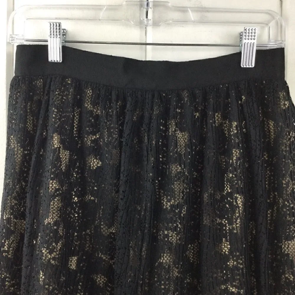 Rachel Rachel Roy Black Lace A-line Skirt - 6‎
